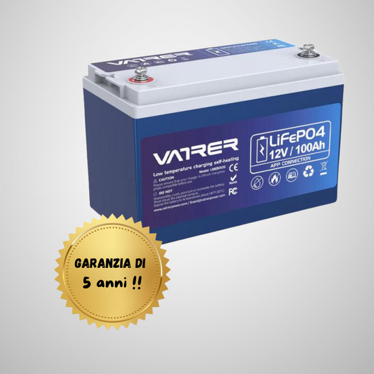 Batteria LiFePO4 12V 100Ah Bluetooth